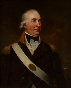 Halvlångt porträtt av överste Alexander Duff (olja på duk) av William (attr. to) Beechey