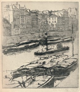 Grands Augustins kaj, 1915 av William A Levy
