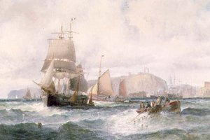 Frakt utanför kusten av William A. Thornley or Thornbery