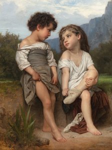 Vid bäckens kant av William Adolphe Bouguereau