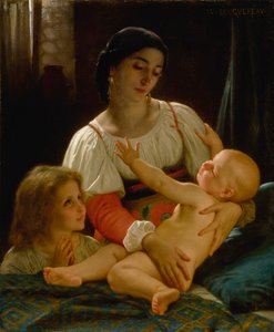 Le Réveil (Reduktion) av William Adolphe Bouguereau