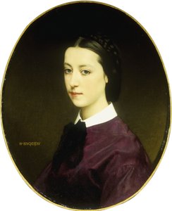 Porträtt av en ung dam av William Adolphe Bouguereau