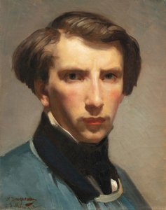 Självporträtt (olja på duk) av William Adolphe Bouguereau