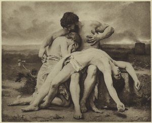 Den första sorgen (fotogravyr) av William Adolphe Bouguereau