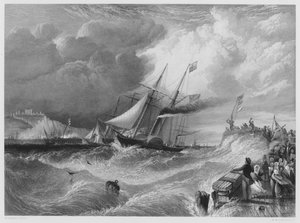 Dover, Prins Alberts landstigning, från bilden i den kungliga samlingen (gravyr)