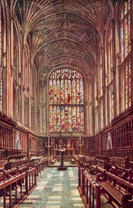 Kings College Chapel, Cambridge av William Affleck Carruthers