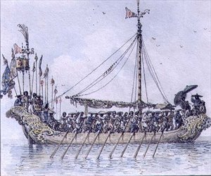 Kinesisk Galley (akvarell) av William Alexander