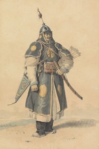 Porträtt av en kinesisk soldat