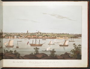 Utsikt över Sydney från den östra sidan av viken. av William Alexander