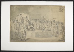 WD 961, f.57 Platta 154 Macartneys första möte med Qianlong av William Alexander