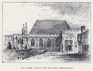 Ely House, London, The Old Hall, riven (gravyr)
