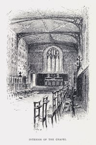 Inre av kapellet (gravyr) av William Alexander Ansted