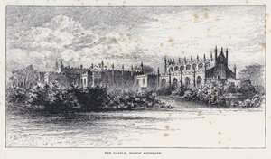 Slottet, biskop Auckland (gravyr) av William Alexander Ansted