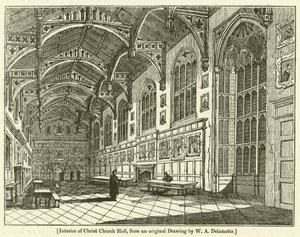 Interiör av Christ Church Hall av William Alfred Delamotte
