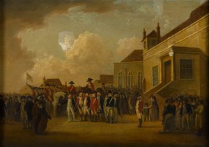 Frederick Augustus, hertig av York, granskar trupper i Flandern, 1794 ca av William Anderson