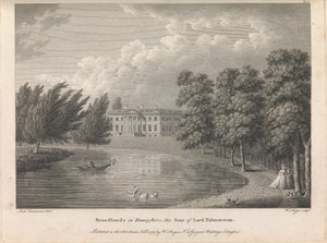 Broadlands i Hampshire, Lord Palmerstons säte (utgiven av W. Angus), plåt 1; sida 42 (volym ett)