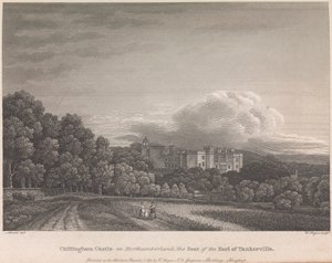 Chillingham Castle i Northumberland, The Seat of the Earl of Tankerville (utgiven av W. Angus): Plåt 62; sida 62 (volym ett)