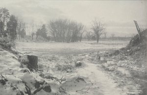 Utan titel Vinterlandskap, ca. 1900. av William B. Post