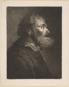En gammal man i profil, 1761.