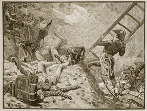 Marskalk Lannes i Ratisbon, illustration från "Cassell