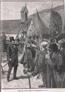 Muster of the Irish at Mullinahone, illustration från Cassells 