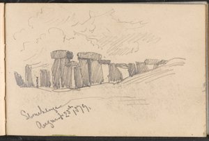 ?Stonehenge, 25 augusti 1879? av William Barnes Wollen
