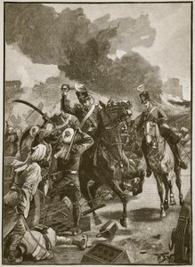 Thackwell vid Sobraon, 1846, illustration från Cassell