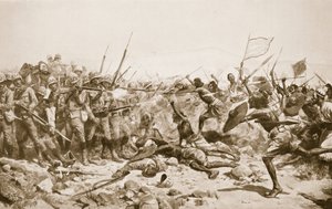 Slaget vid Abu Klea, 17 januari 1885, illustration från 