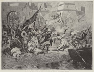 Den militära turneringen i Royal Agricultural Hall, den soudanesiska garnisonens sorti av William Barnes Wollen