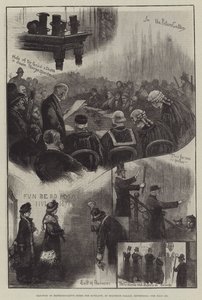 Val av representativa Peers för Skottland, i Holyrood Palace, Edinburgh av William Bazett Murray