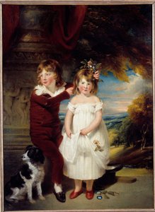 Bror och syster Målning av William Beechey (1753-1839) Sön. 1,67x1,23 m av William Beechey