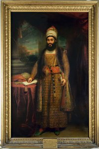 Porträtt av Mirza Abul Hassan, persisk ambassadör (1785-1880) Skickat av kungen av Persien till England, 1809