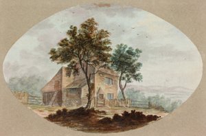 Rural House (penna och akvarell på papper)
