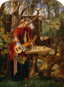 Fair Rosamond Alone in her Bower (olja på duk) av William Bell Scott