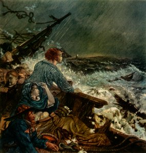 "Grace Darling and her Fader Saving the Shipwrecked Crew, 8 september 1838", 1942.