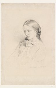 Josephine Butler, tidig feministisk kampanjledare, 1856 av William Bell Scott