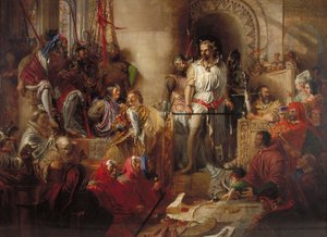 "Rättegången mot Sir William Wallace i Westminster", c1831-1890. av William Bell Scott
