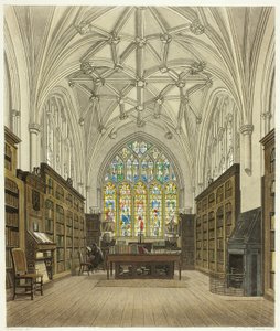 Biblioteket vid Winchester College av William Bennett