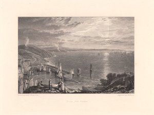 Torbay från Brixham av William Bernard Cooke
