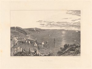 Torbay från Brixham av William Bernard Cooke