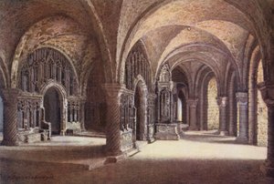 "Our Lady"-kapellet i undervåningen, Canterbury Cathedral (färglitografi) av William Biscombe Gardner