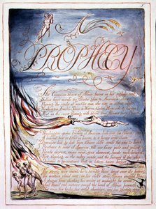 "A Prophecy", plåt 3 från "America, a Prophecy" av William Blake