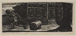 A Rolling Stone Is Ever Bare of Moss, från Thorntons Pastorals of Virgil, 1821. av William Blake
