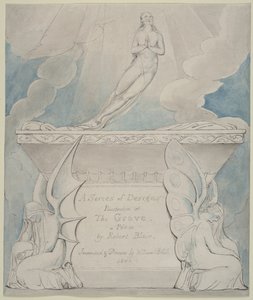 En titelsida för "The Grave" av William Blake