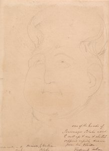 Ett visionärt huvud av William Blake