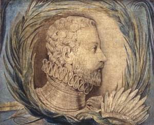 Alonso de Ercilla y Zúñiga, ca 1800 (tempera på duk) av William Blake