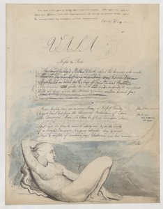 Början av "The Four Zoas" av William Blake