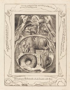 Behemoth och Leviathan av William Blake