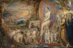 Kristi intåg i Jerusalem (olja på koppar) av William Blake