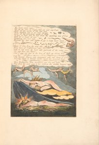 Europa. En profetia, platta 6, De skingrande vindarna vaknar. . . . (Bentley 7) av William Blake
